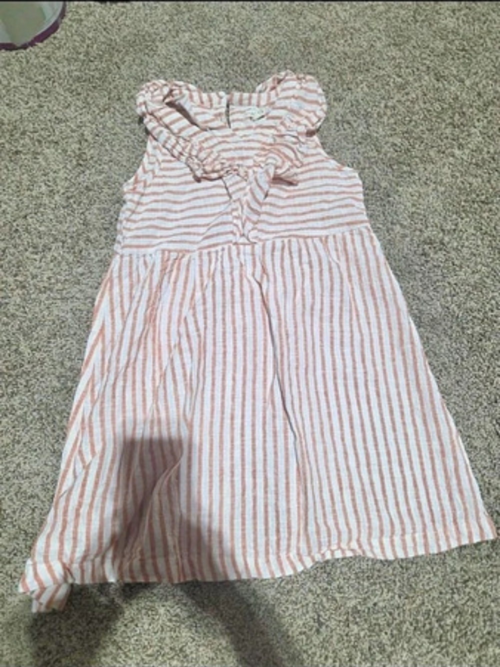 Striped Dress in Pink & White